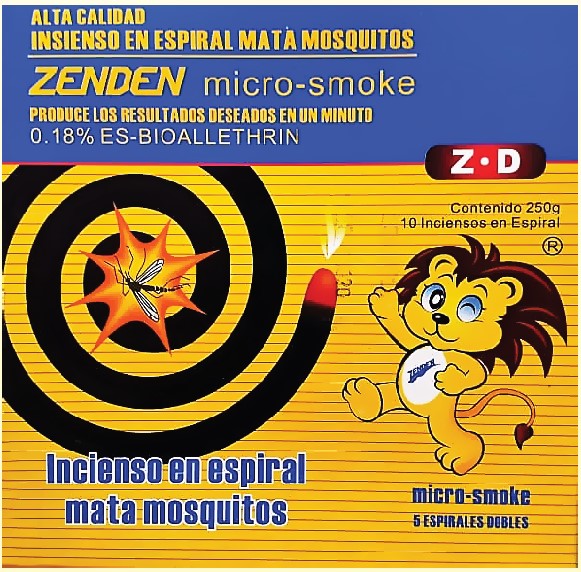 Incienso Zenden mata mosquitos